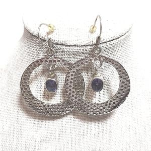 925 silver amethyst earrings very pretty very shiny